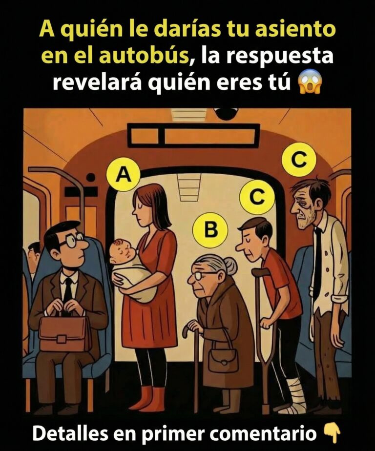 ¿A quién le darías tu asiento? 8 acertijos de personalidad que revelan tu verdadera naturaleza