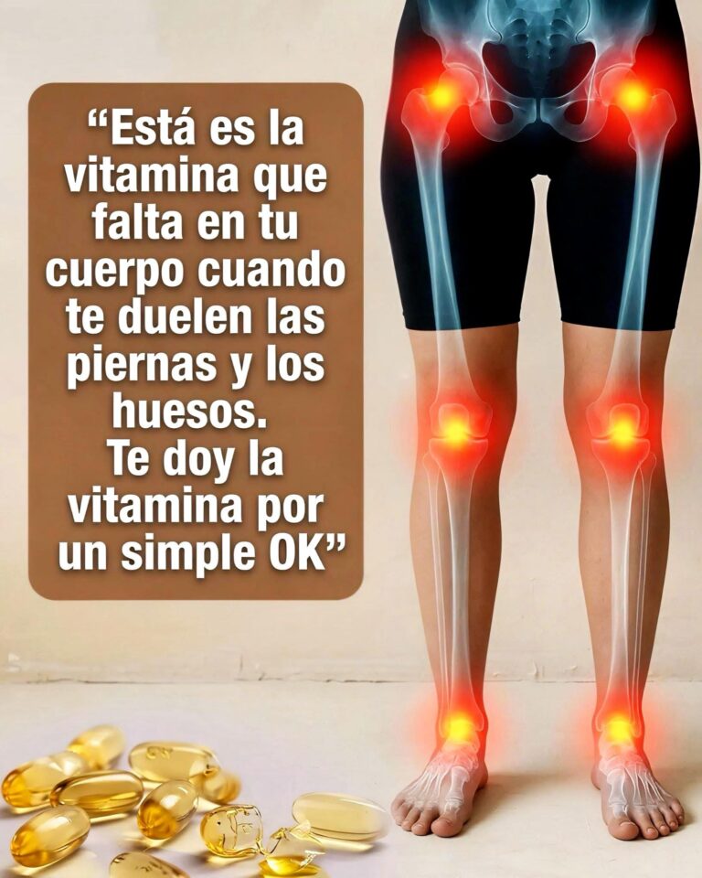 ¿Será esta la vitamina que podría faltarte si te duelen las piernas y los huesos? Receta en el primer comentario